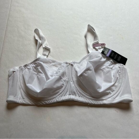 Bali Bra White Full coverage, Underwire  No padding  Size 42D - Picture 1 of 10